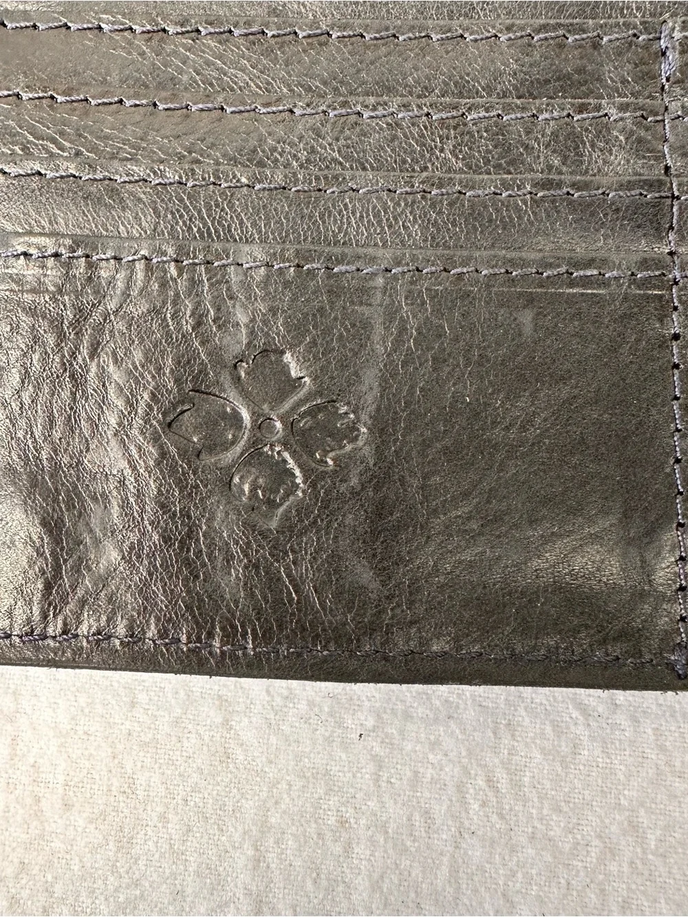 Patricia Nash Valentia Floral Brocade Multi Color Leather Wristlet Wallet